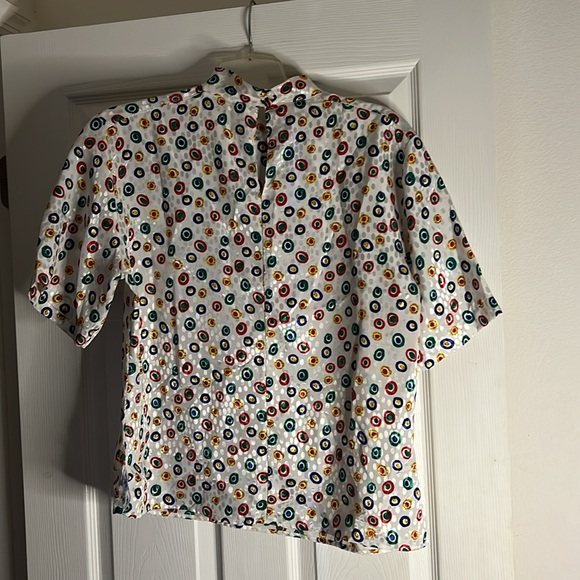 EUC VINTAGE NOTATIONS BLOUSE - Picture 3 of 4